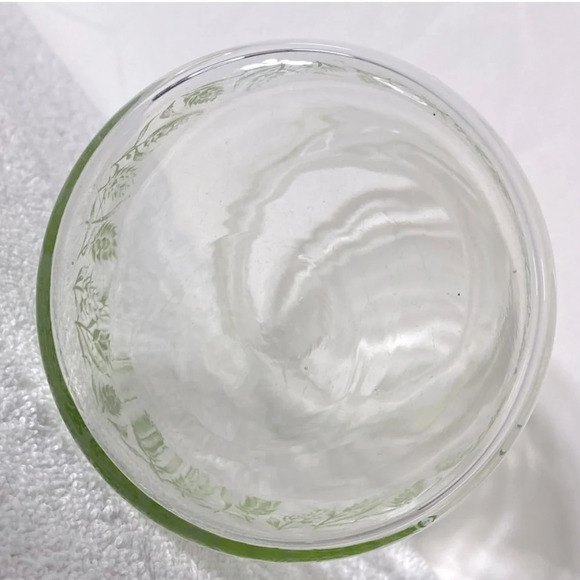 Vintage Libbey Spring  Floral Glass Juice Carafe Decanter Vase - Picture 6 of 11